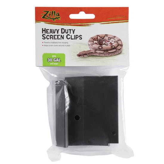 Zilla Heavy Duty Screen Clips 1ea/Large for your Pet Reptile with Pet Store X.