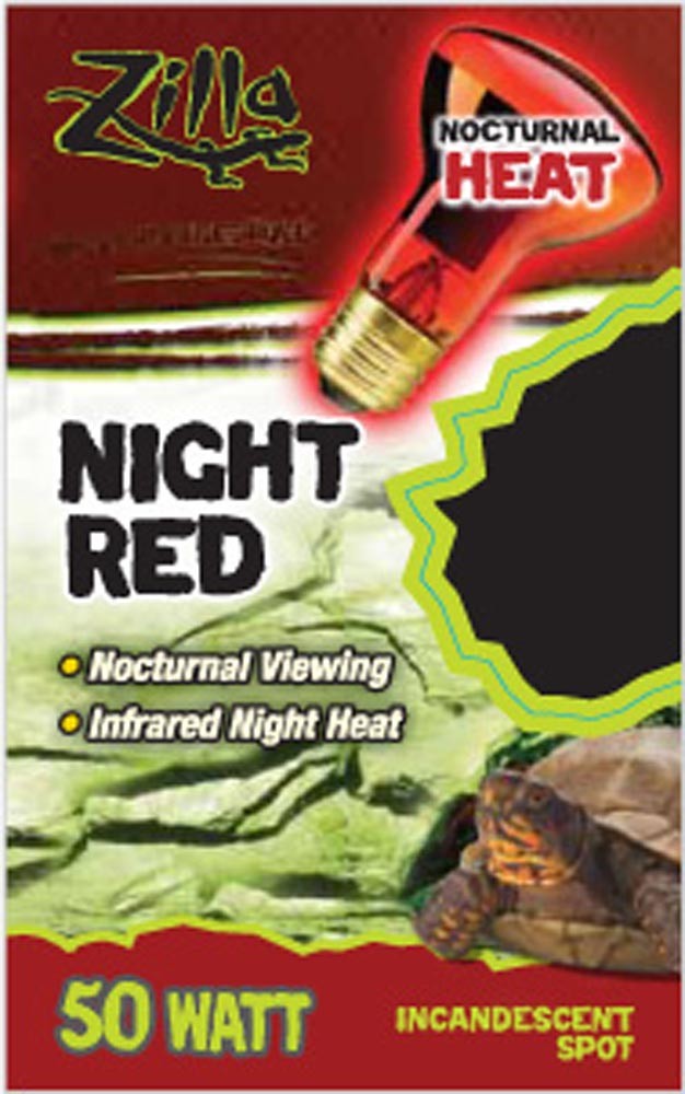 Zilla Incandescent Spot Bulbs Night Red 1ea/50 W for your Pet Reptile with Pet Store X.