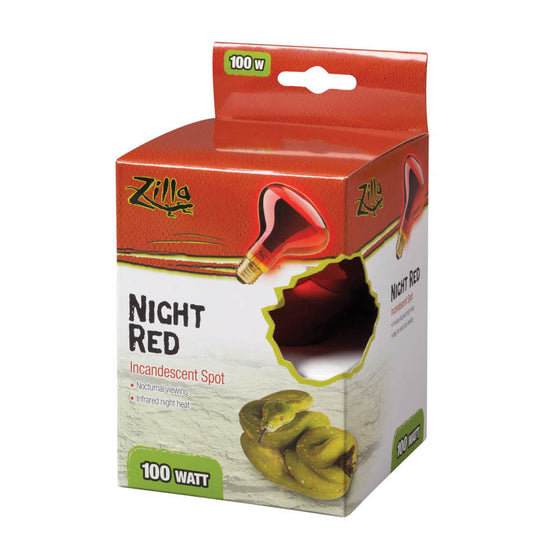 Zilla Incandescent Spot Bulbs Night Red 1ea/100 W for your Pet Reptile with Pet Store X.