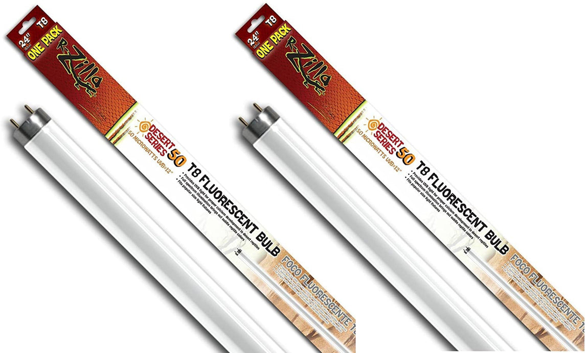 Zilla T8 Fluorescent Bulbs Desert Series 50, 1ea/17 W for your Pet Reptile with Pet Store X.