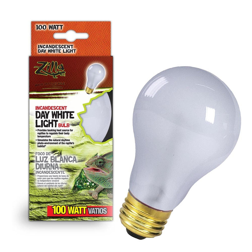 Zilla Incandescent Bulbs Day White 1ea/100 W for your Pet Reptile with Pet Store X.