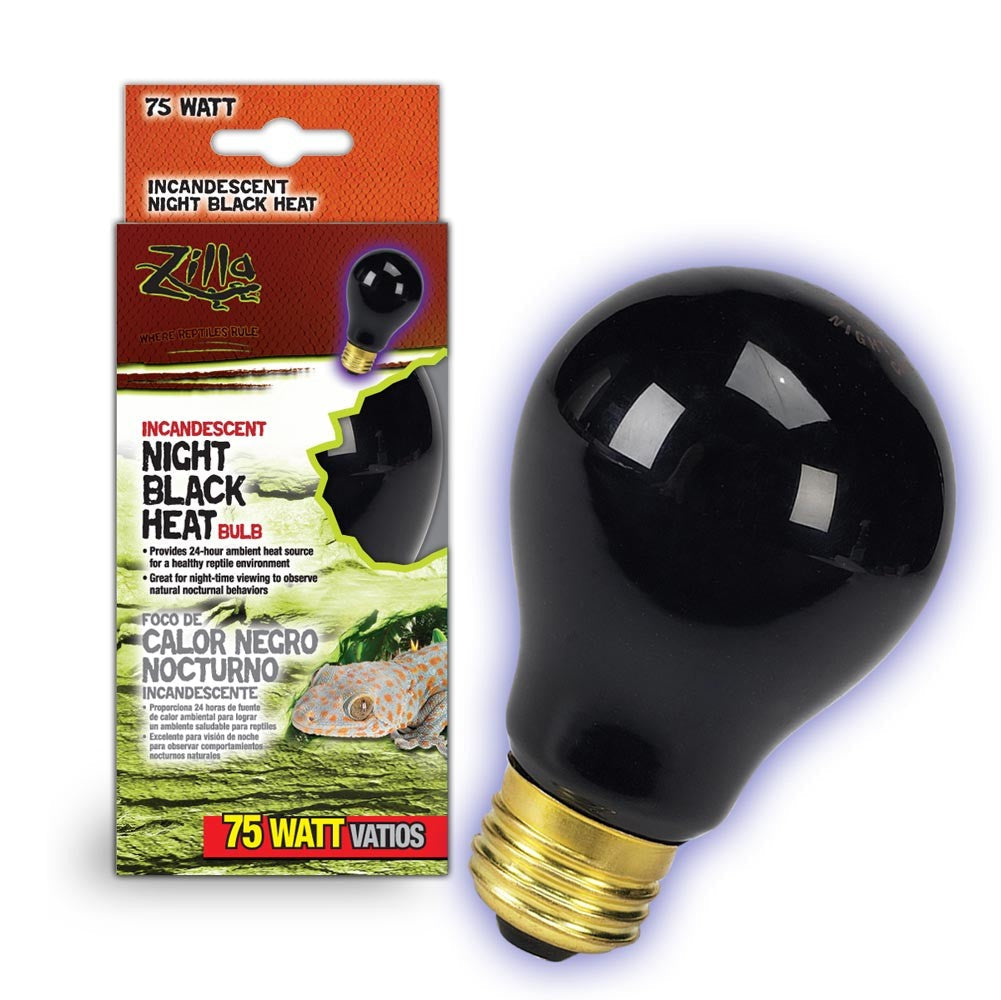 Zilla Incandescent Bulbs Night Black 1ea/75 W