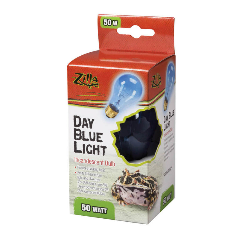 Zilla Incandescent Bulbs Day Blue 1ea/50 W for your Pet Reptile with Pet Store X.