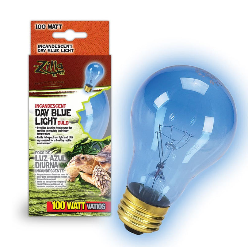 Zilla Incandescent Bulbs Day Blue 1ea/100 W for your Pet Reptile with Pet Store X.