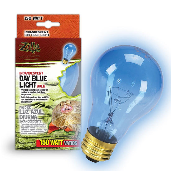 Zilla Incandescent Bulbs Day Blue 1ea/150 W for your Pet Reptile with Pet Store X.