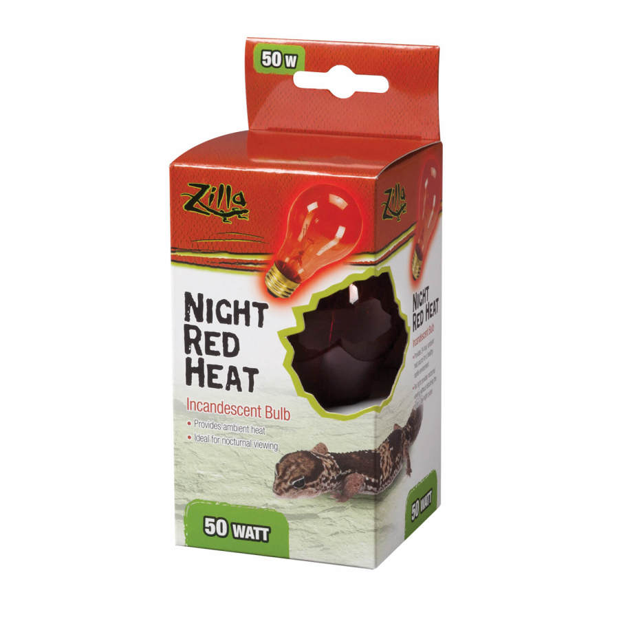 Zilla Incandescent Bulbs Night Red 1ea/50 W for your Pet Reptile with Pet Store X.