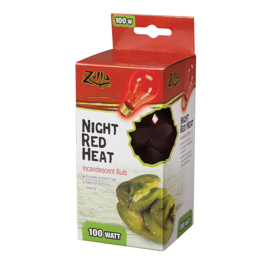 Zilla Incandescent Bulbs Night Red 1ea/100 W