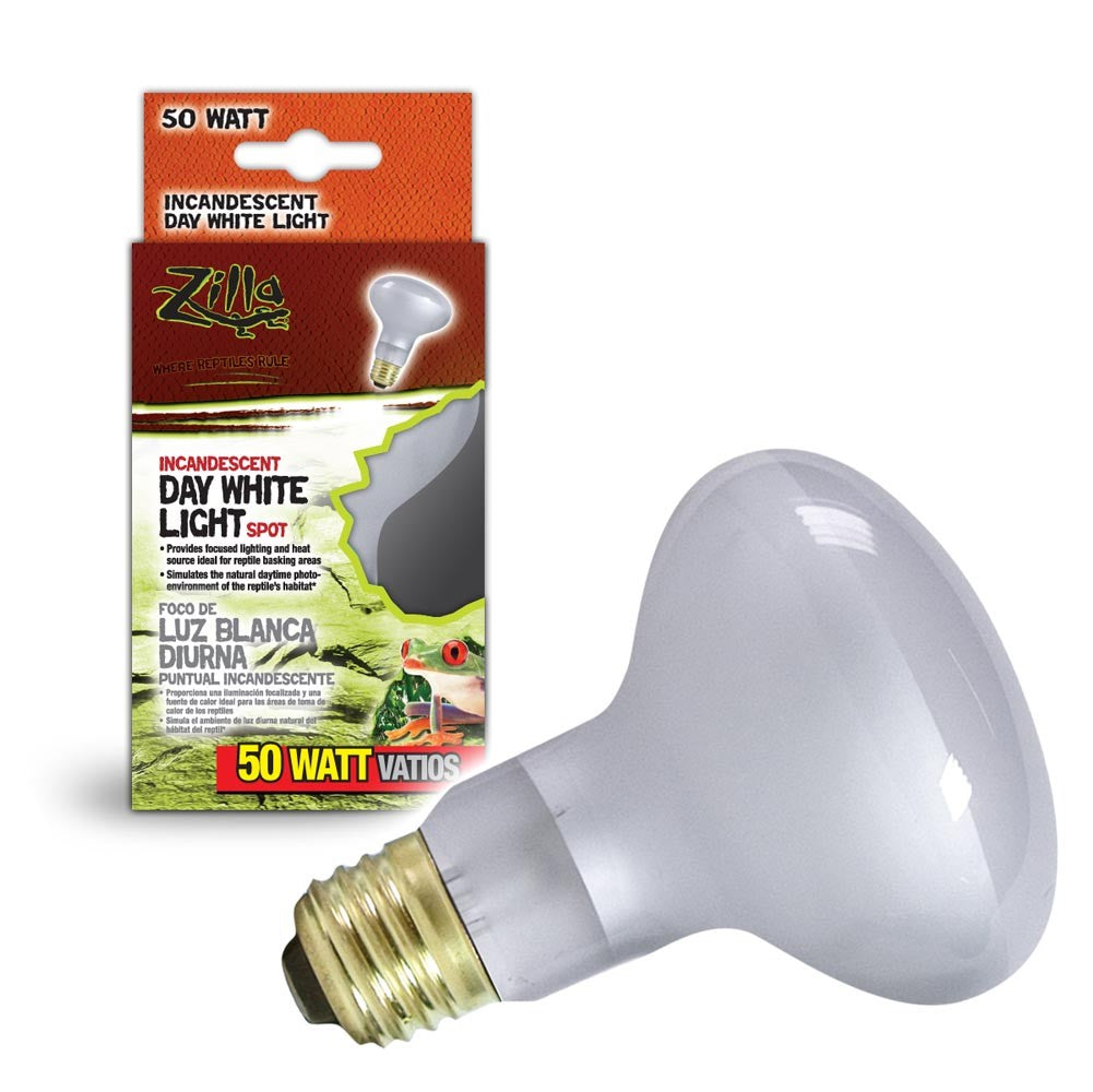 Zilla Incandescent Spot Bulbs Day White 1ea/50 W for your Pet Reptile with Pet Store X.