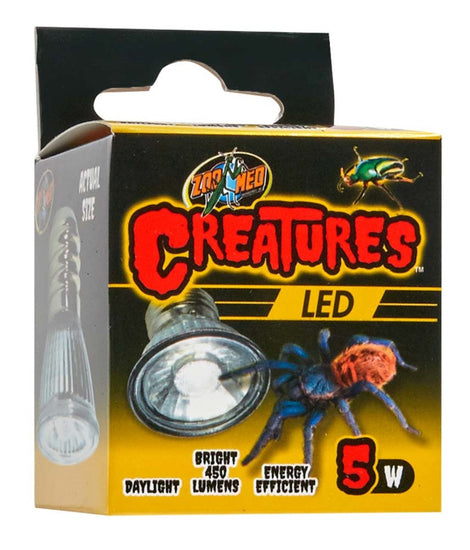 Zoo Med Creatures LED Lamp Silver 1ea for your Pet Reptile with Pet Store X.