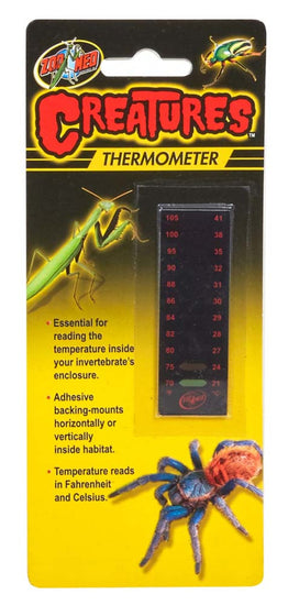 Zoo Med Creatures Thermometer Black 1ea for your Pet Reptile with Pet Store X.