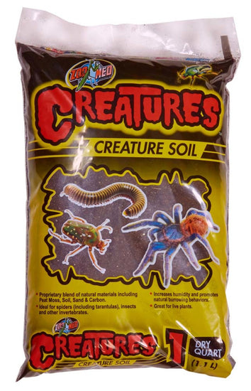 Zoo Med Creatures Creature Soil Black 1ea/1 qt for your Pet Reptile with Pet Store X.