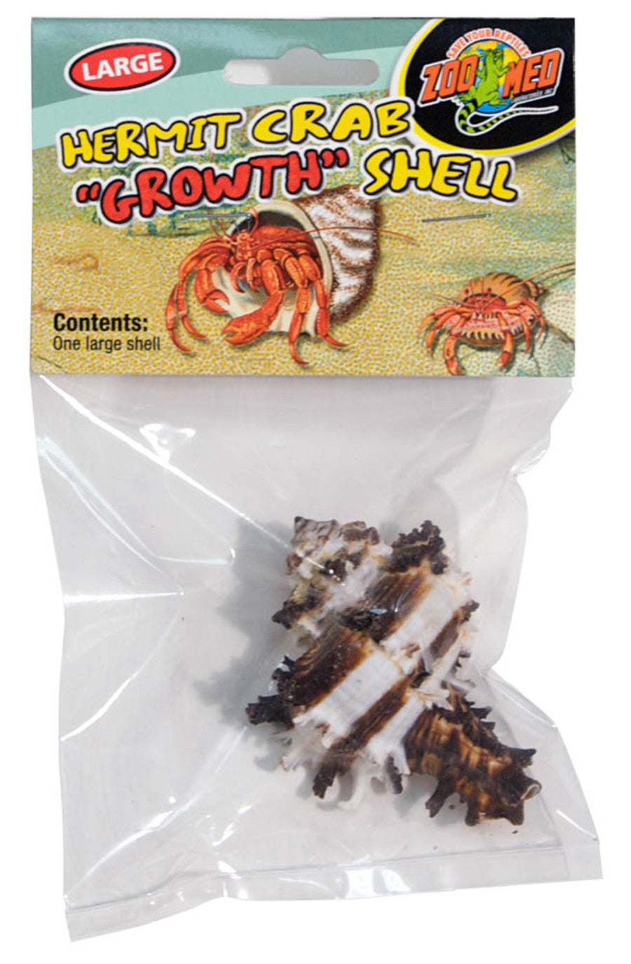 Zoo Med Hermit Crab Growth Shell Assorted 1ea/LG, 1 pk for your Pet Reptile with Pet Store X.