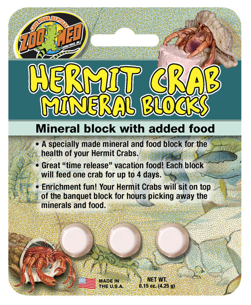 Zoo Med Hermit Crab Mineral Block 1ea/0.15 oz