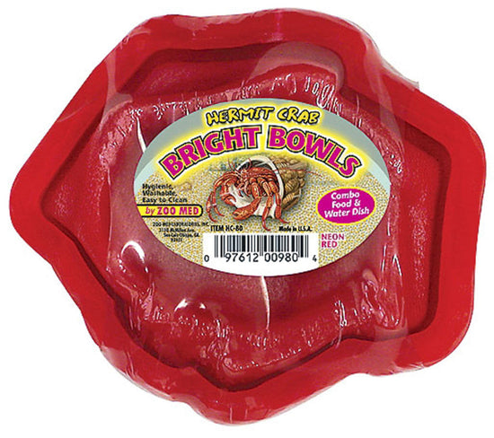 Zoo Med Hermit Crab Bright Bowl Neon Red 1ea for your Pet Reptile with Pet Store X.