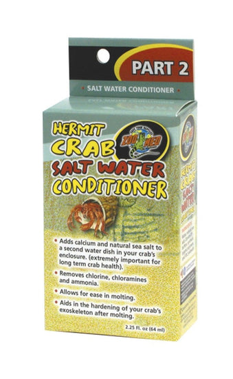 Zoo Med Hermit Crab Salt Water Conditioner 1ea/225 fl oz for your Pet Reptile with Pet Store X.