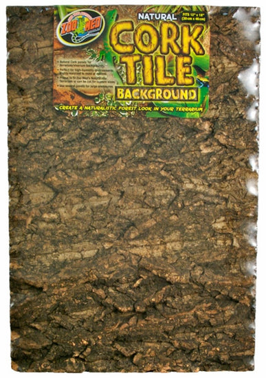 Zoo Med Natural Cork Tile Background Brown 1ea/12In X 18 in, MD for your Pet Reptile with Pet Store X.