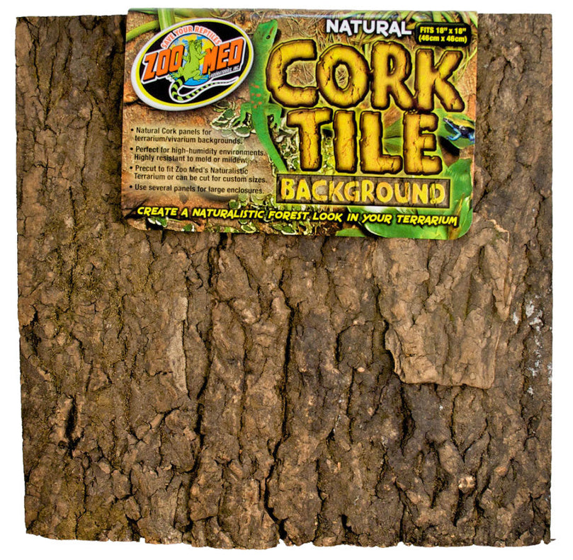 Zoo Med Natural Cork Tile Background Brown 1ea/18In X 18 in, LG for your Pet Reptile with Pet Store X.