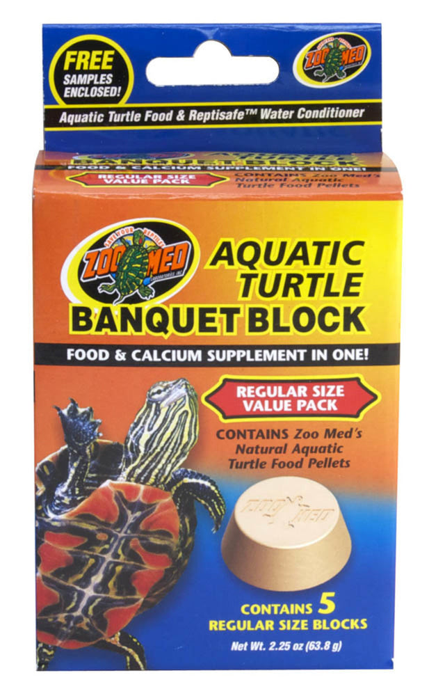 Zoo Med Aquatic Turtle Banquet Block 1ea/Regular, 5 pk