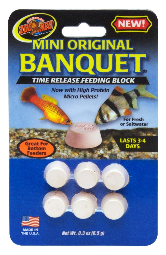 Zoo Med Original Banquet Fish Feeding Block 1ea/03 oz, Mini for your Pet Fish with Pet Store X!