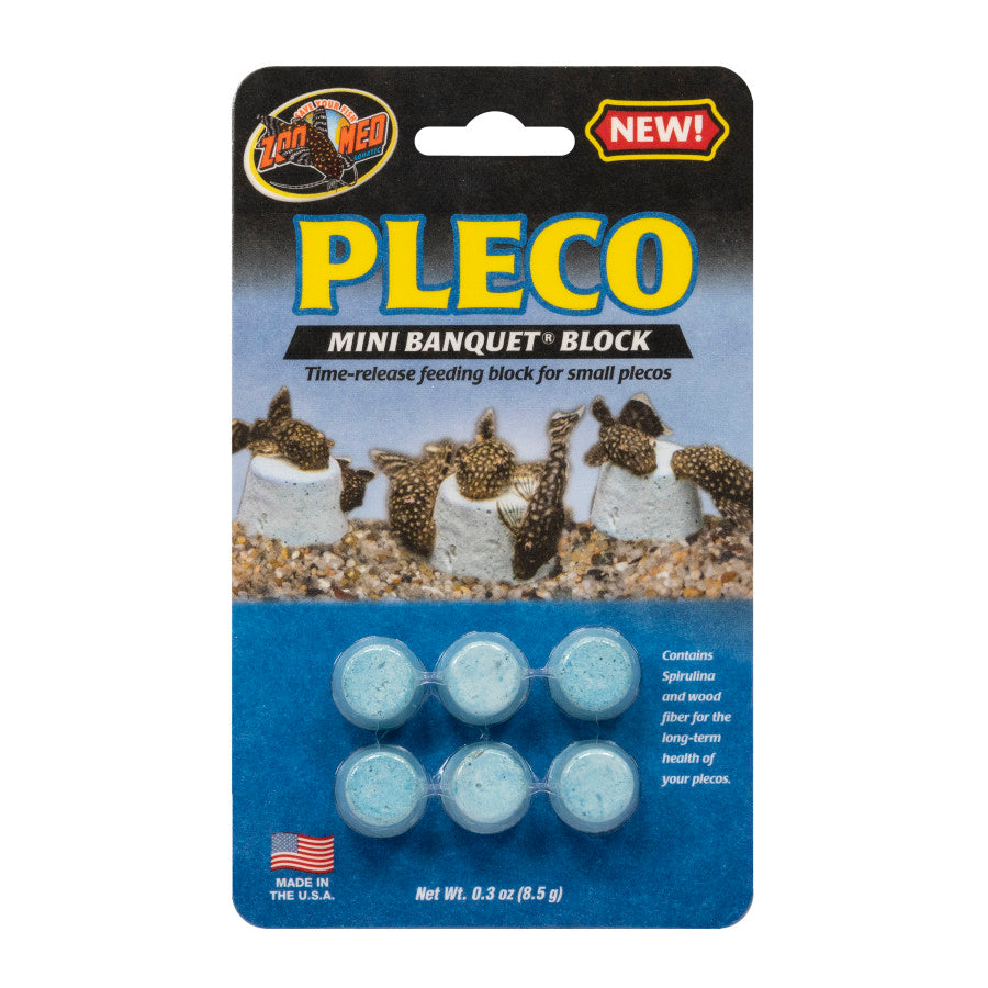 Zoo Med Pleco Banquet Fish Feeding Block 1ea/Mini for your Pet Fish with Pet Store X!