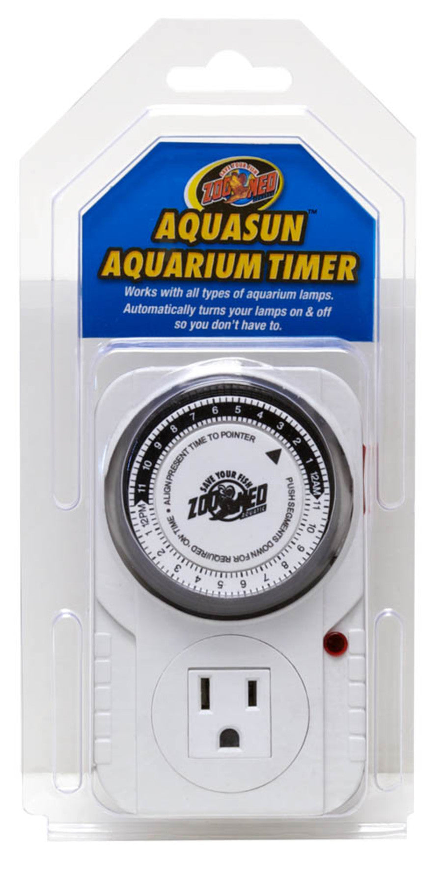 Zoo Med AquaSun 24-hour Timer for Aquariums White 1ea for your Pet Fish with Pet Store X!