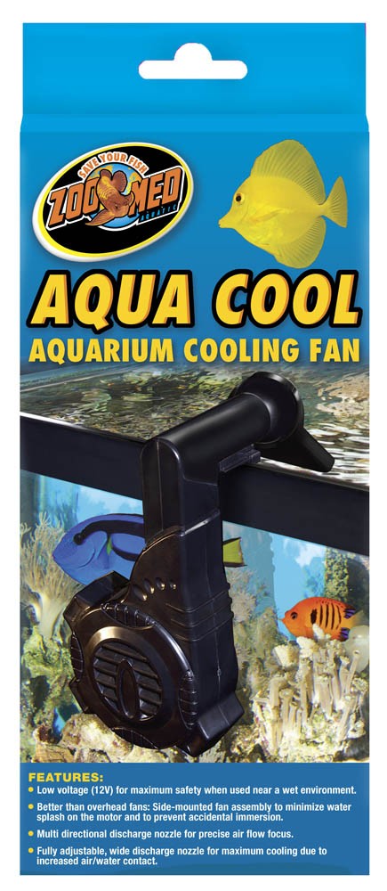 Zoo Med Aqua Cool Aquarium Cooling Fan Black 1ea