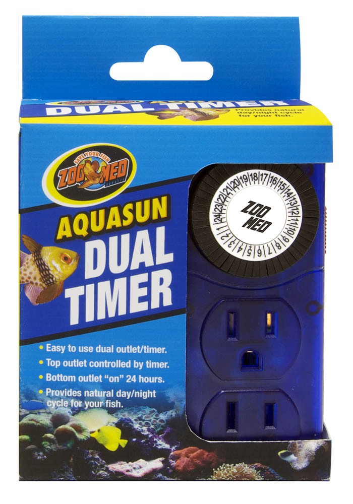 Zoo Med AquaSun Dual Timer Blue 1ea for your Pet Reptile with Pet Store X.