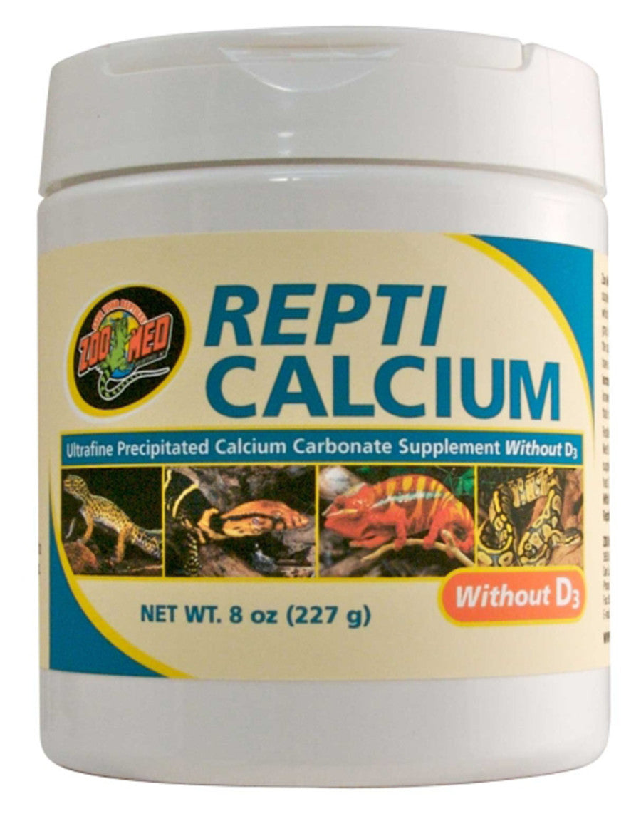 Zoo Med Repti Calcium without Vitamin D3 Reptile Supplement 1ea/8 oz for your Pet Reptile with Pet Store X.