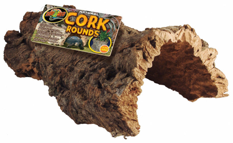 Zoo Med Natural Cork Bark Round Brown 1ea/XL for your Pet Reptile with Pet Store X.