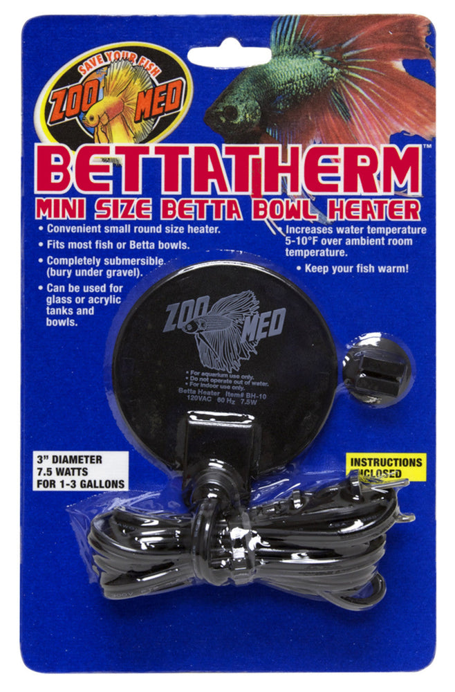 Zoo Med BettaTherm Beta Bowl Aquarium Heater 1ea for your Pet Fish.