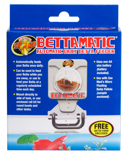 Zoo Med Bettamatic Automatic Daily Betta Fish Food Feeder White 1ea for your Pet Fish with Pet Store X!