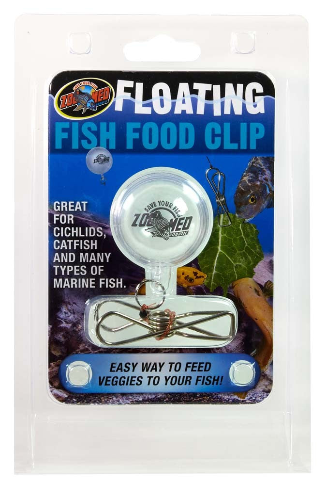 Zoo Med Floating Fish Food Clip Clear, Silver 1ea for your Pet Fish.