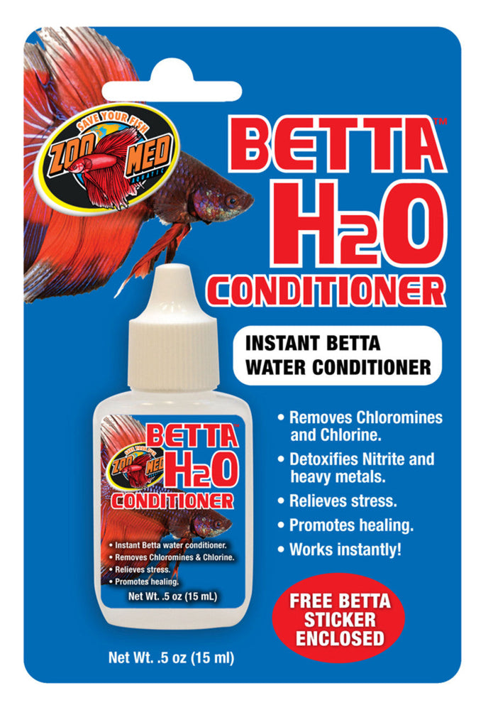 Zoo Med Betta H2o Conditioner 1ea/0.5 fl oz for your Pet Fish.