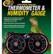 Zoo Med Precision Analog Thermometer & Humidity Gauge Black 1ea