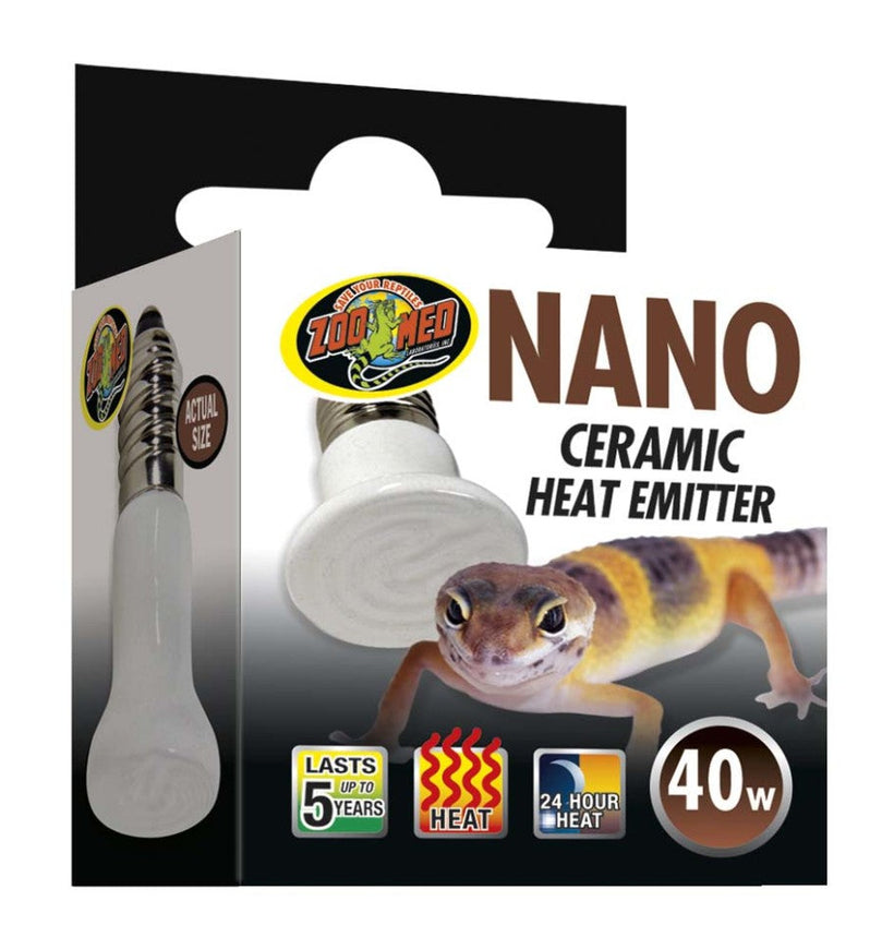 Zoo Med Nano Ceramic Heat Emitter 1ea/40 W for your Pet Reptile with Pet Store X.