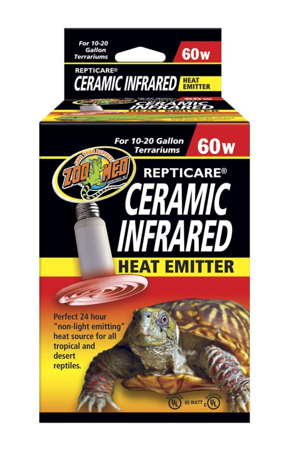 Zoo Med ReptiCare Ceramic Infrared Heat Emitter 1ea/60 W for your Pet Reptile with Pet Store X.