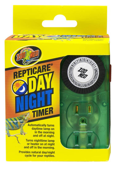 Zoo Med ReptiCare Day & Night Timer Green 1ea for your Pet Reptile with Pet Store X.