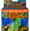 Zoo Med Daylight Blue Reptile Bulb Blue 1ea/60 W, 2 pk