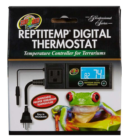 Zoo Med ReptiTemp Digital Thermostat Black 1ea for your Pet Reptile with Pet Store X.