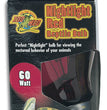 Zoo Med Nightlight Red Reptile Bulb Red 1ea/60 W