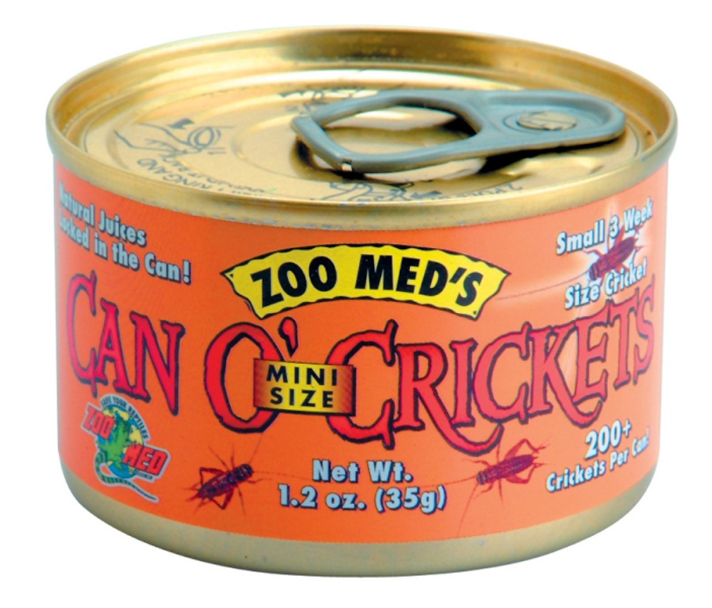 Zoo Med Can O' Mini Crickets Reptile Wet Food 1ea/12 oz for your Pet Reptile with Pet Store X.