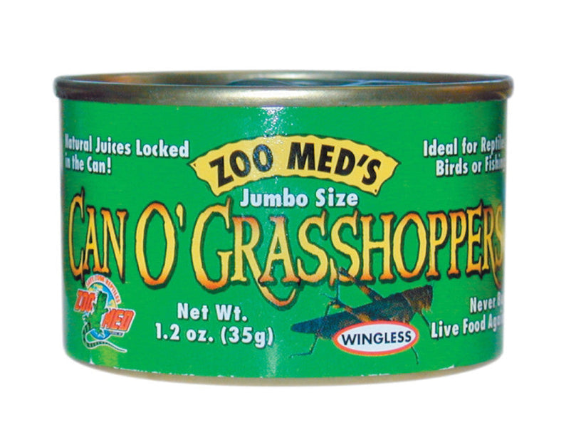 Zoo Med Can O' Grasshoppers Reptile Wet Food 1ea/12 oz for your Pet Reptile with Pet Store X.