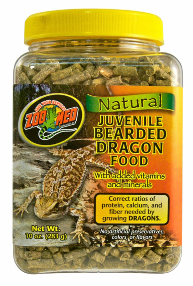 Zoo Med Natural Juvenile Bearded Dragon Dry Food 1ea/10 oz for your Pet Reptile with Pet Store X.