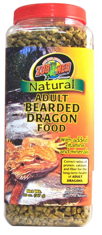 Zoo Med Natural Adult Bearded Dragon Dry Food 1ea/20 oz for your Pet Reptile with Pet Store X.