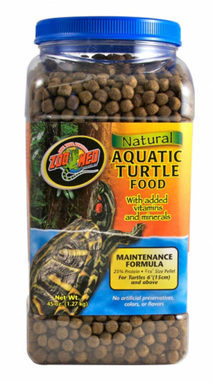 Zoo Med Aquatic Turtle Food Maintenance Formula Dry Food 1ea/45 oz for your Pet Reptile with Pet Store X.