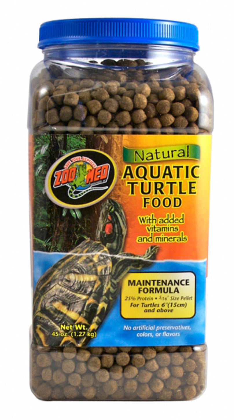 Zoo Med Aquatic Turtle Food Maintenance Formula Dry Food 1ea/45 oz for your Pet Reptile with Pet Store X.