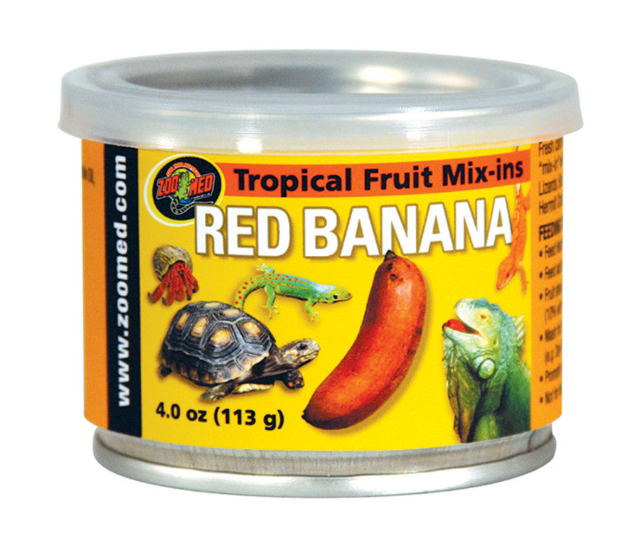 Zoo Med Fruit Mix-Ins Red Banana Reptile Wet Food 1ea/34 oz for your Pet Reptile with Pet Store X.