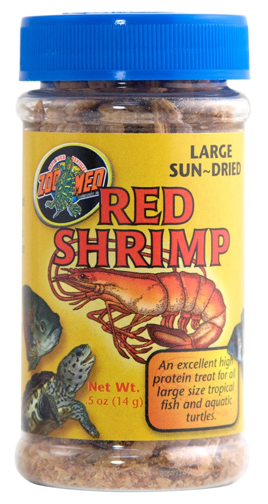 Zoo Med Sun-Dried Large Red Shrimp Reptile Food 1ea/0.5 oz for your Pet Fish.