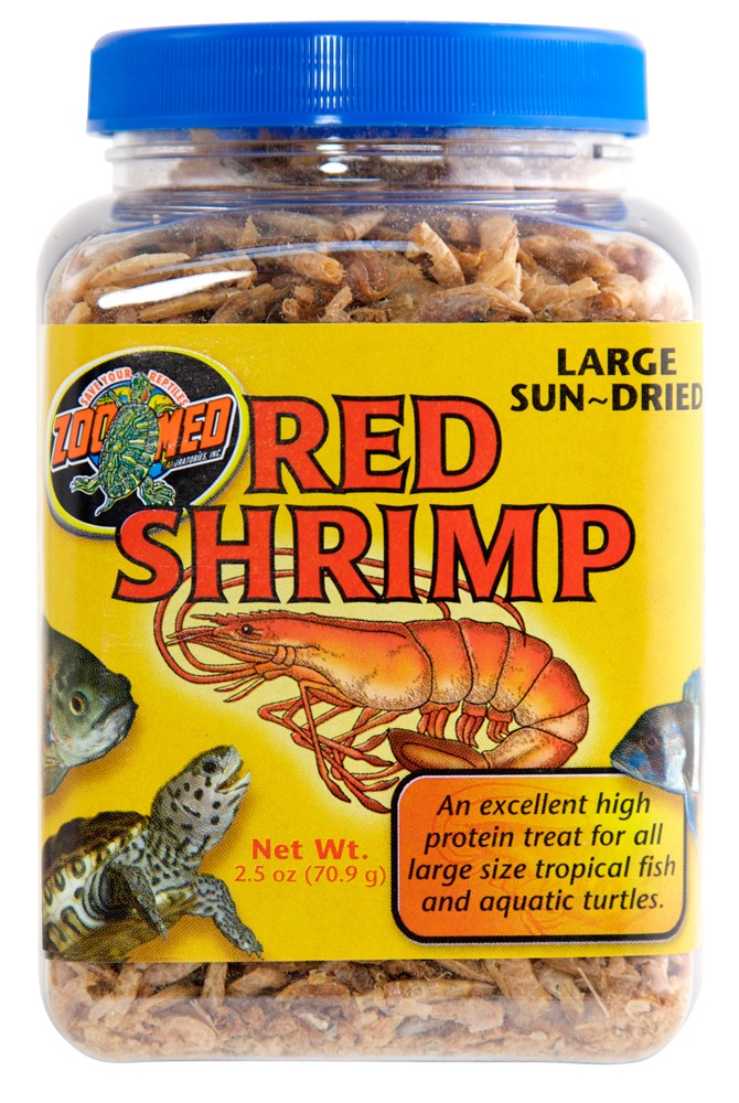 Zoo Med Sun-Dried Large Red Shrimp Reptile Food 1ea/2.5 oz for your Pet Fish.