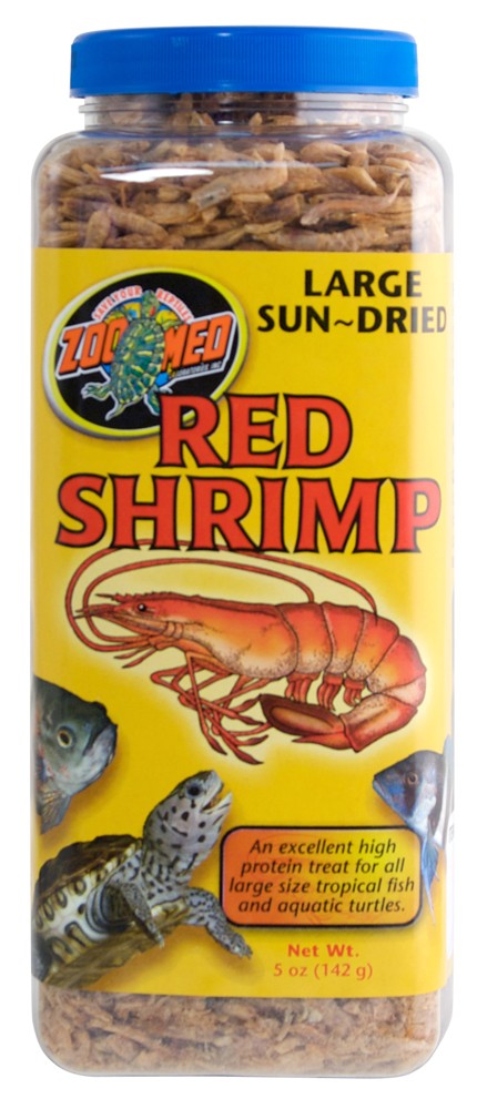 Zoo Med Sun-Dried Large Red Shrimp Reptile Food 1ea/5 oz for your Pet Fish.